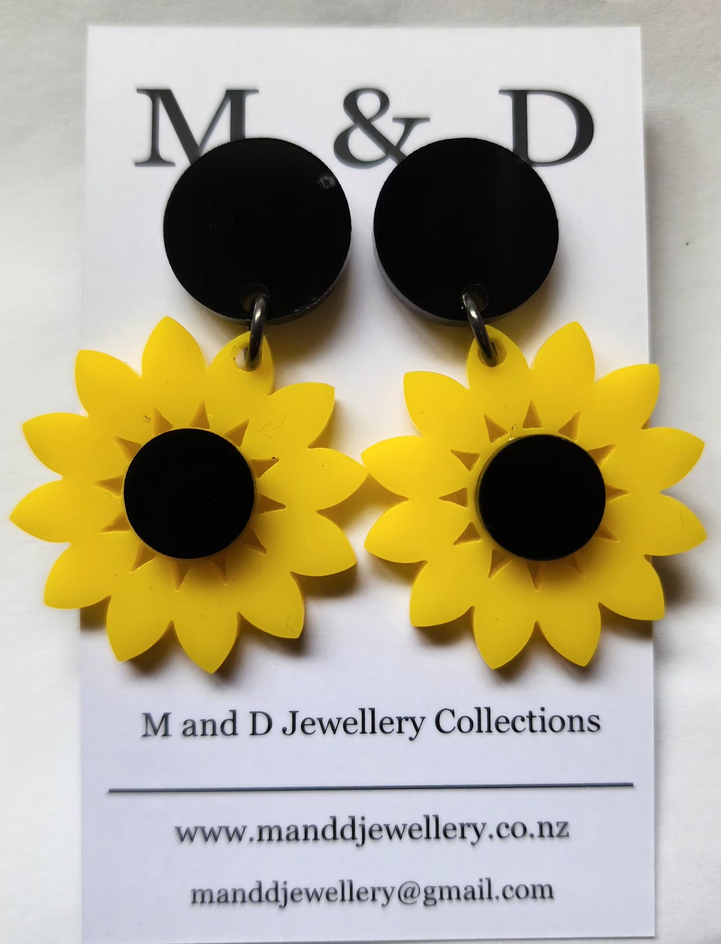 Sunflower Solid little Stud Dangles Earrings