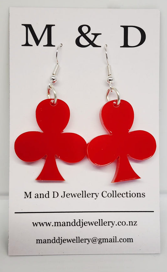 Card Suite Little Dangle Earrings