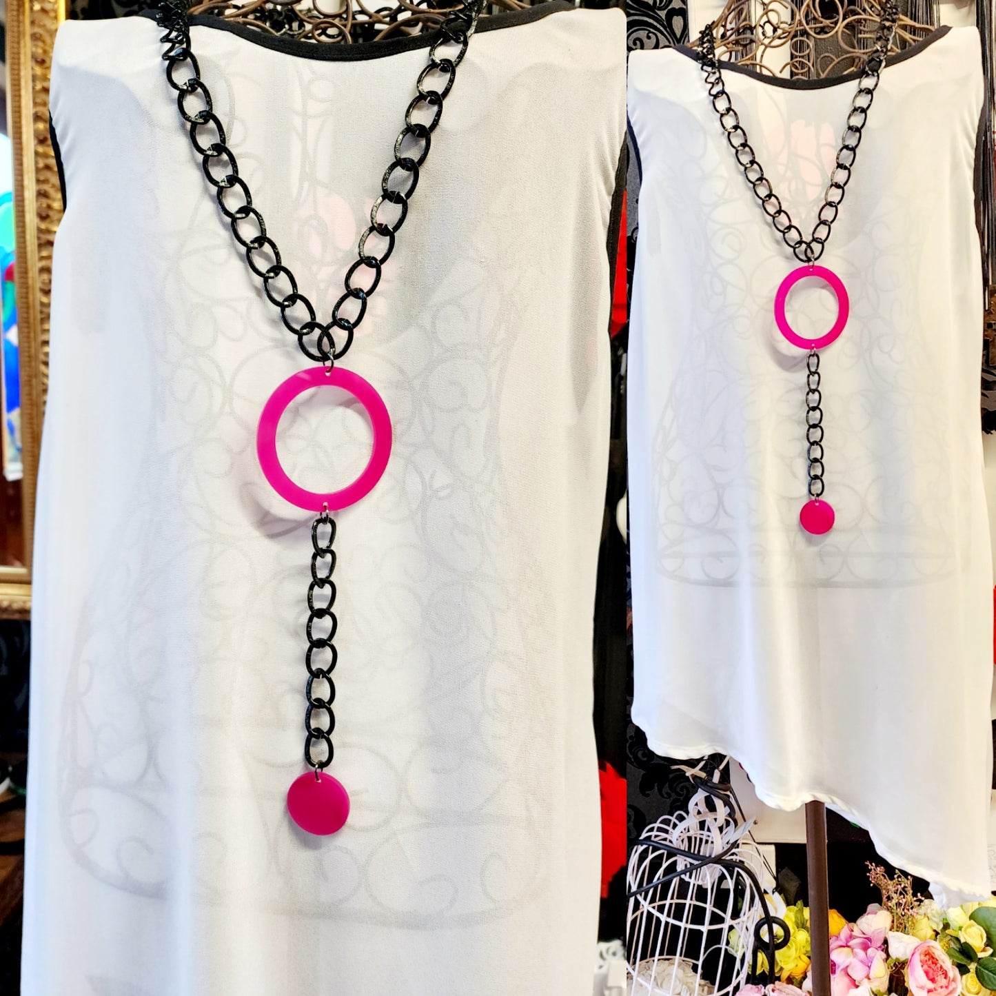 Chained Y Necklace 2 piece