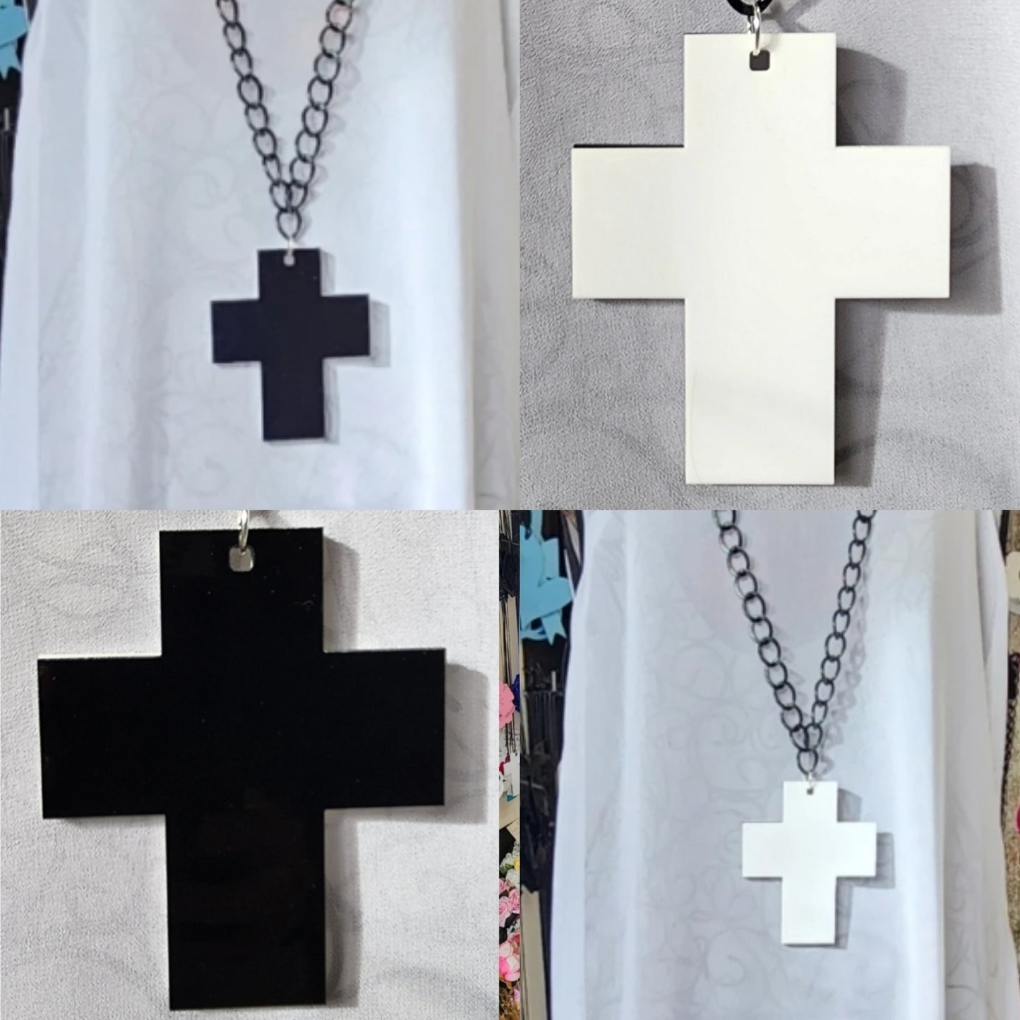 Chained Short Cross reversible 6mm thick