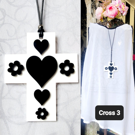 Adorned Cross Statement Necklace