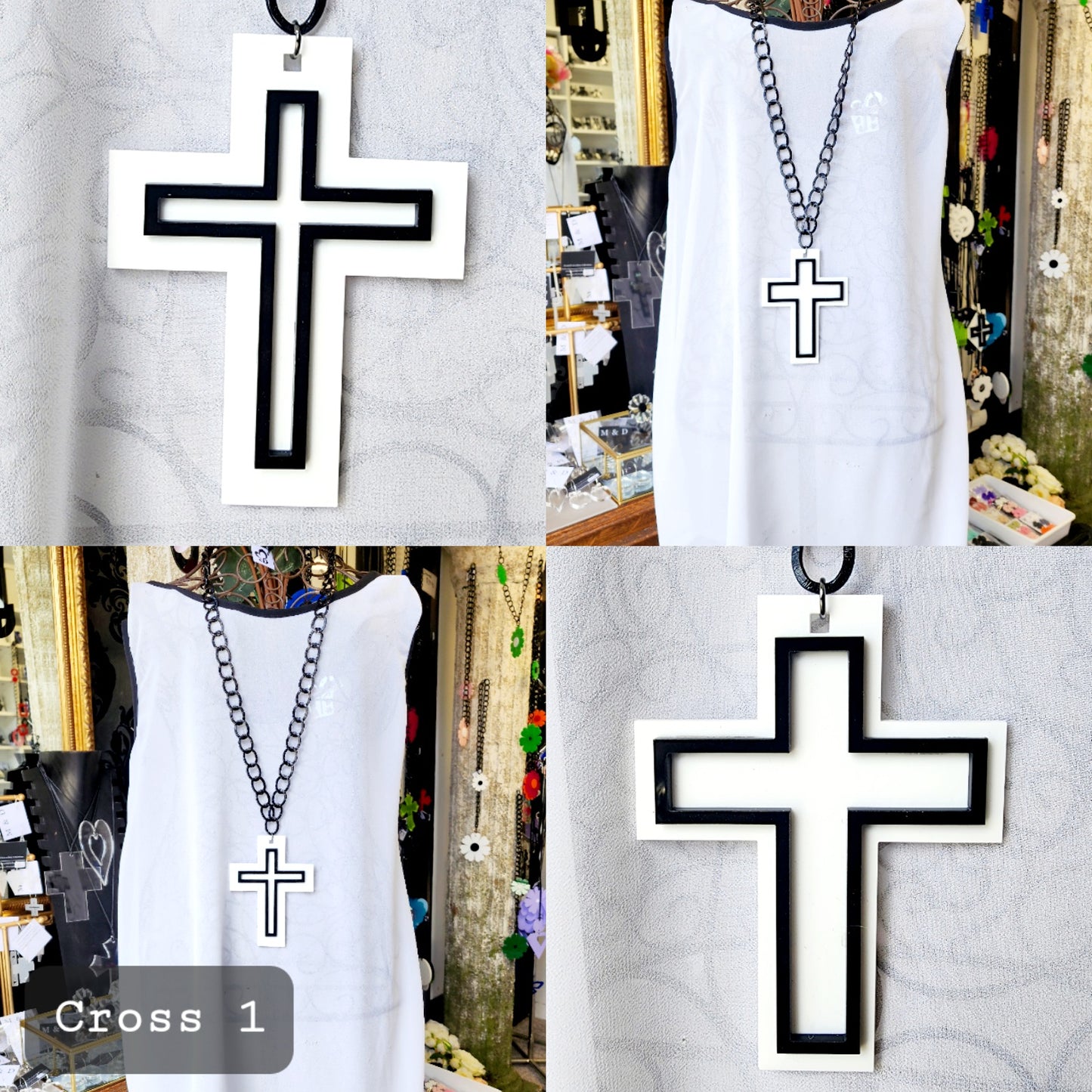 Cross Layers on Chain Necklace Reversible