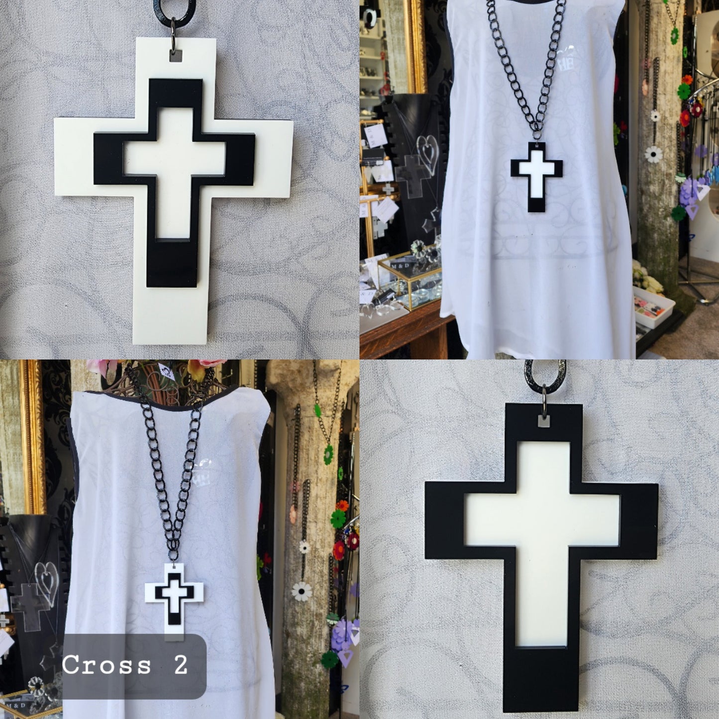 Cross Layers on Chain Necklace Reversible