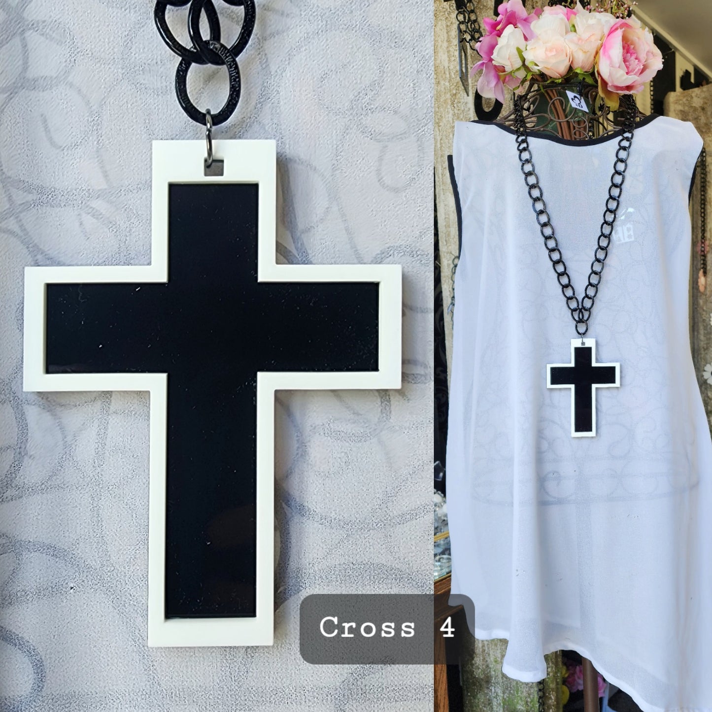 Cross Layers on Chain Necklace Reversible