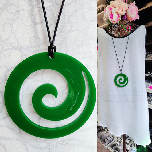 Koru Circle Statement Necklace