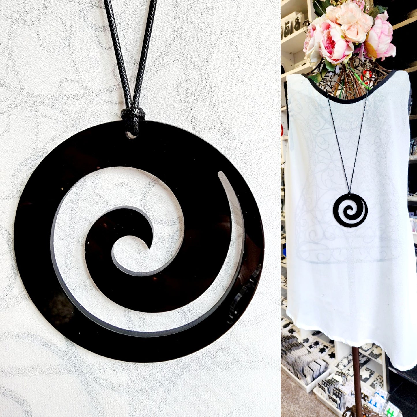 Koru Circle Statement Necklace