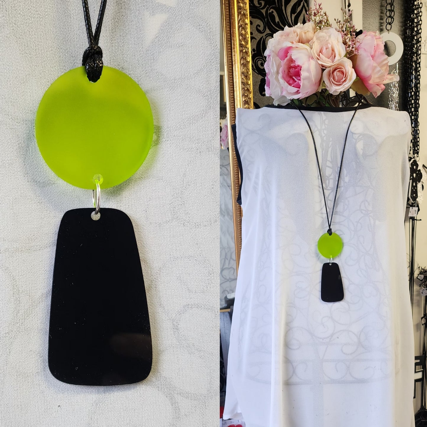 Cybelle 2 Piece Light Statement Necklace