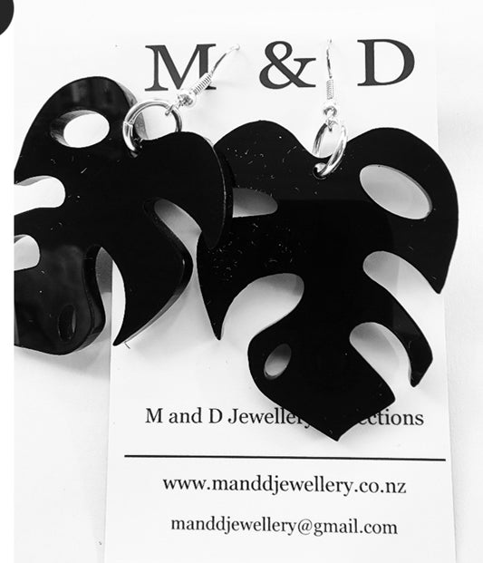 Monstera Dangles Earrings
