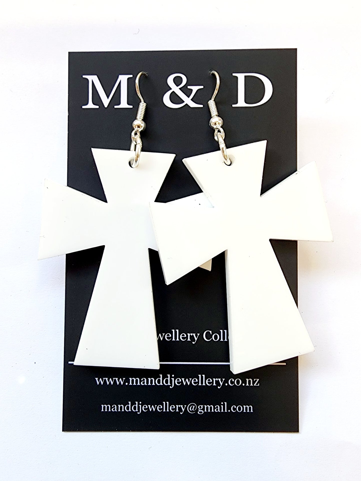 Angel Cross Dangles Earrings