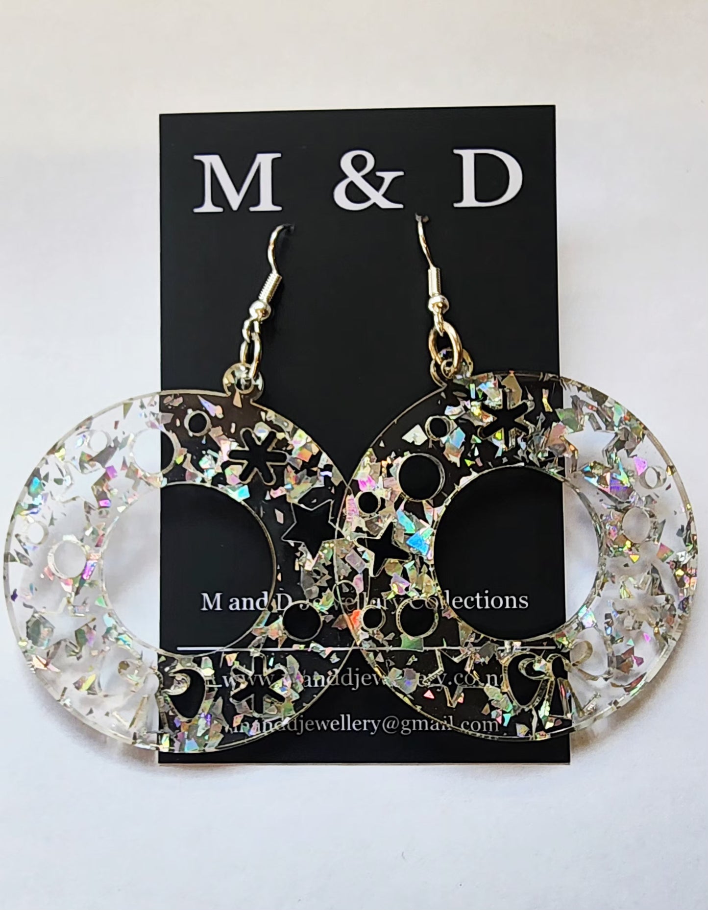 Christmas Glitter Flake Earrings