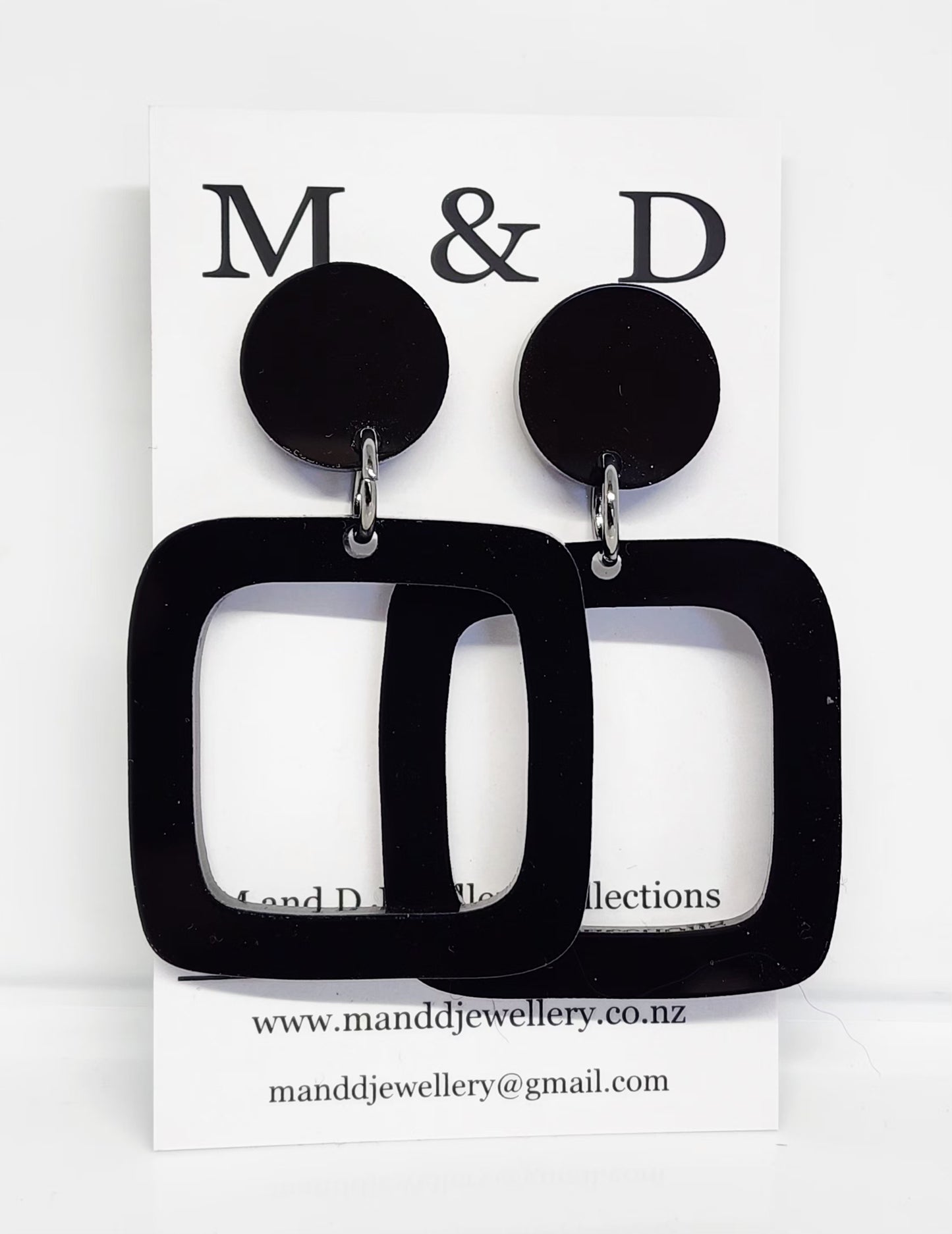 Cube Stud Dangles