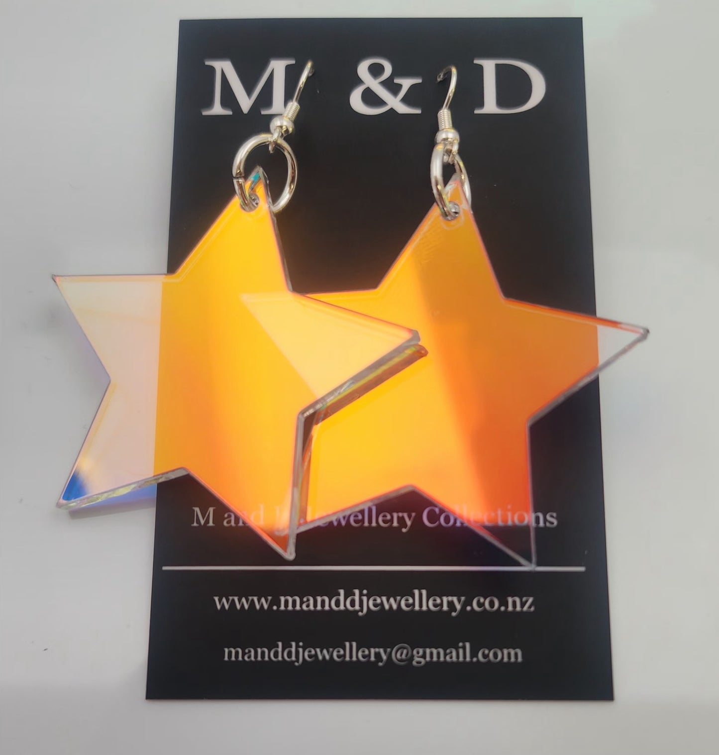 Iridescent Star Dangles