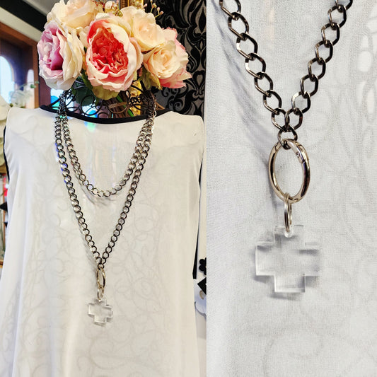 The Style Switch Chain with Chunky Plus Cross Charm