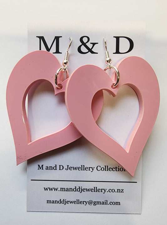 Classic Heart Earrings Dangles