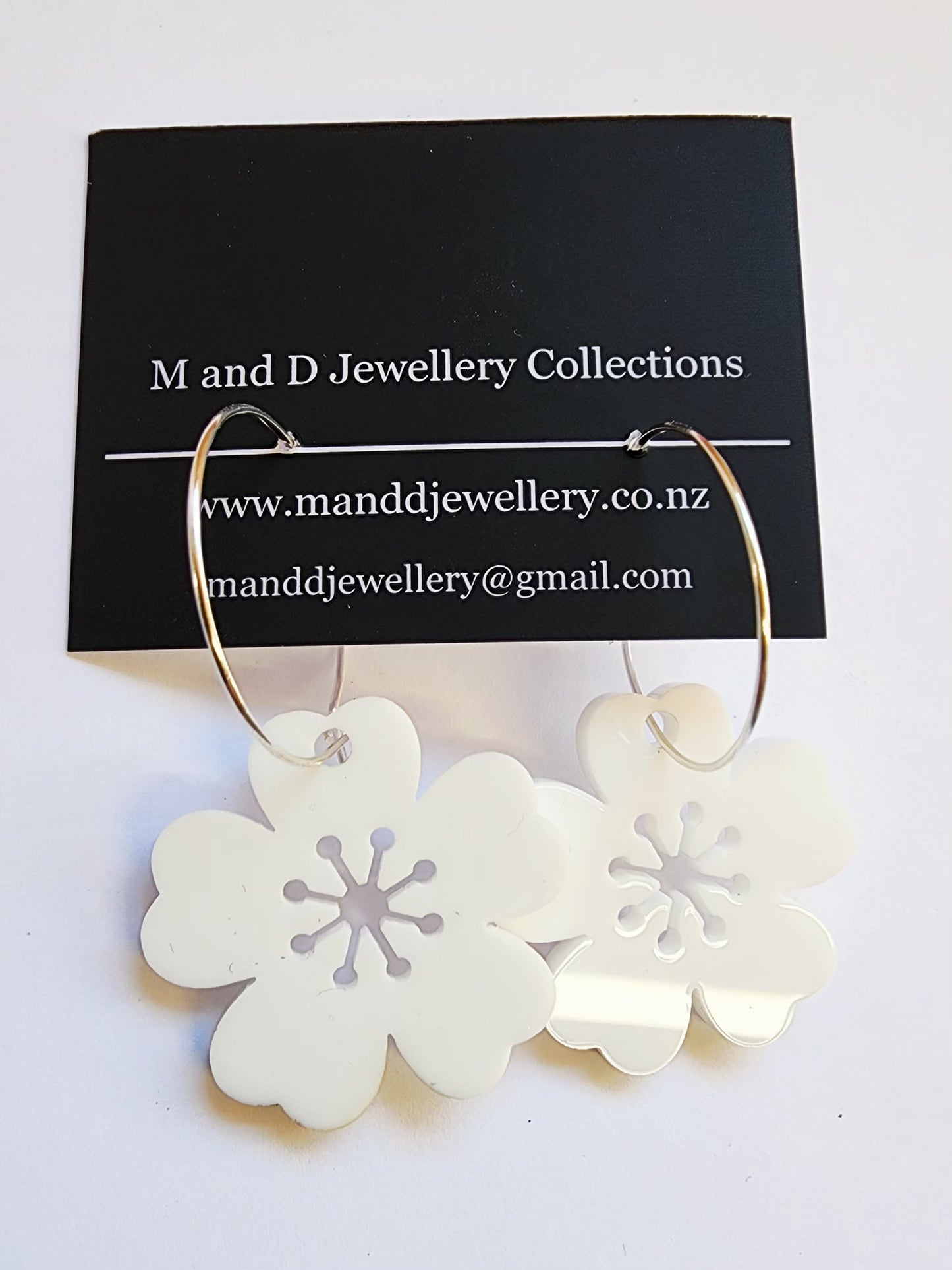 Blossomy Little Dangle Hooped