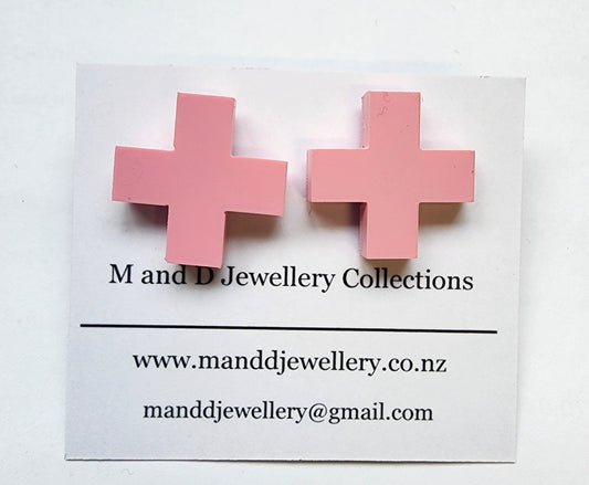 Plus Cross Statement Studs