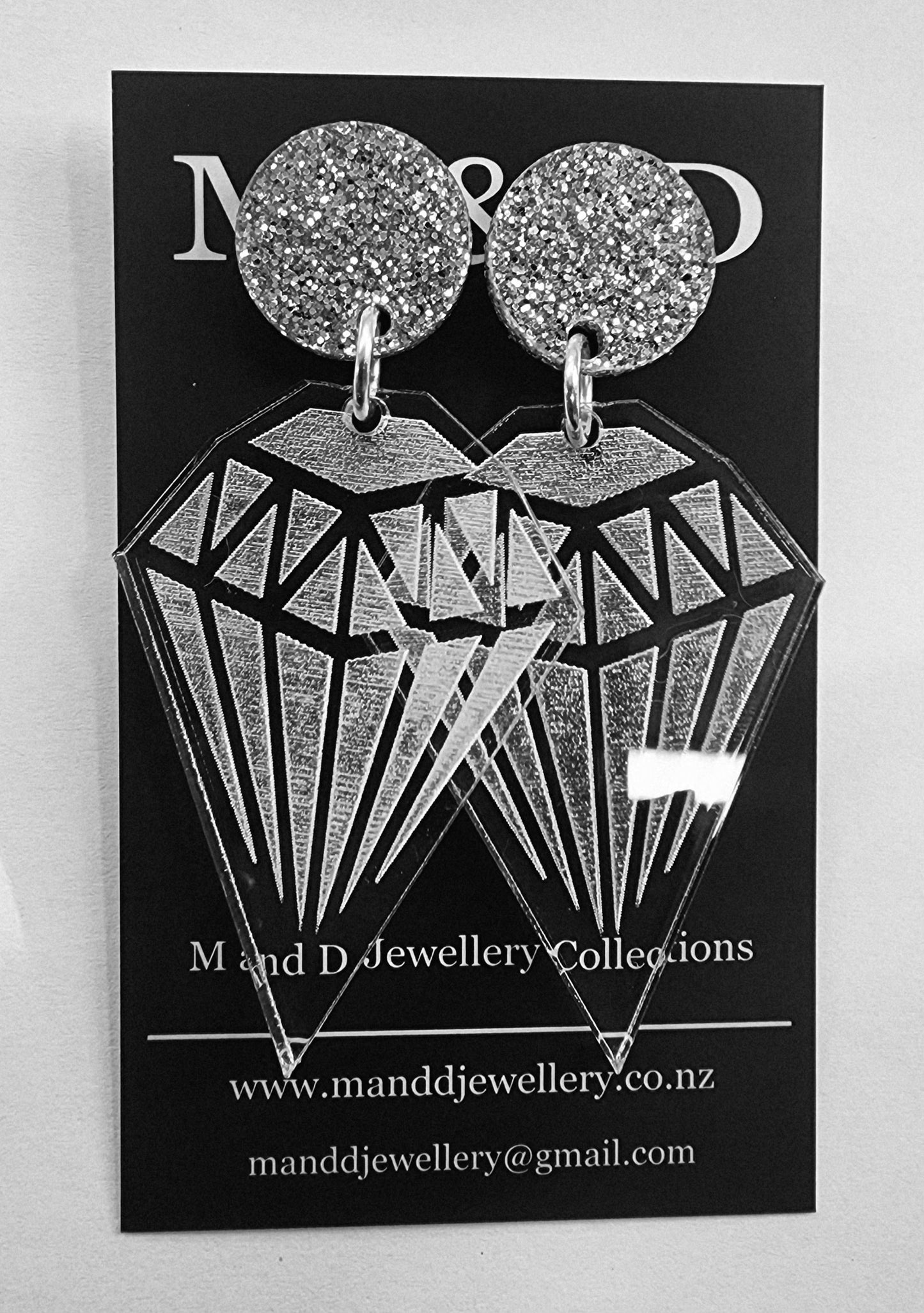 Diamond Dazzle Stud Dangle Earrings