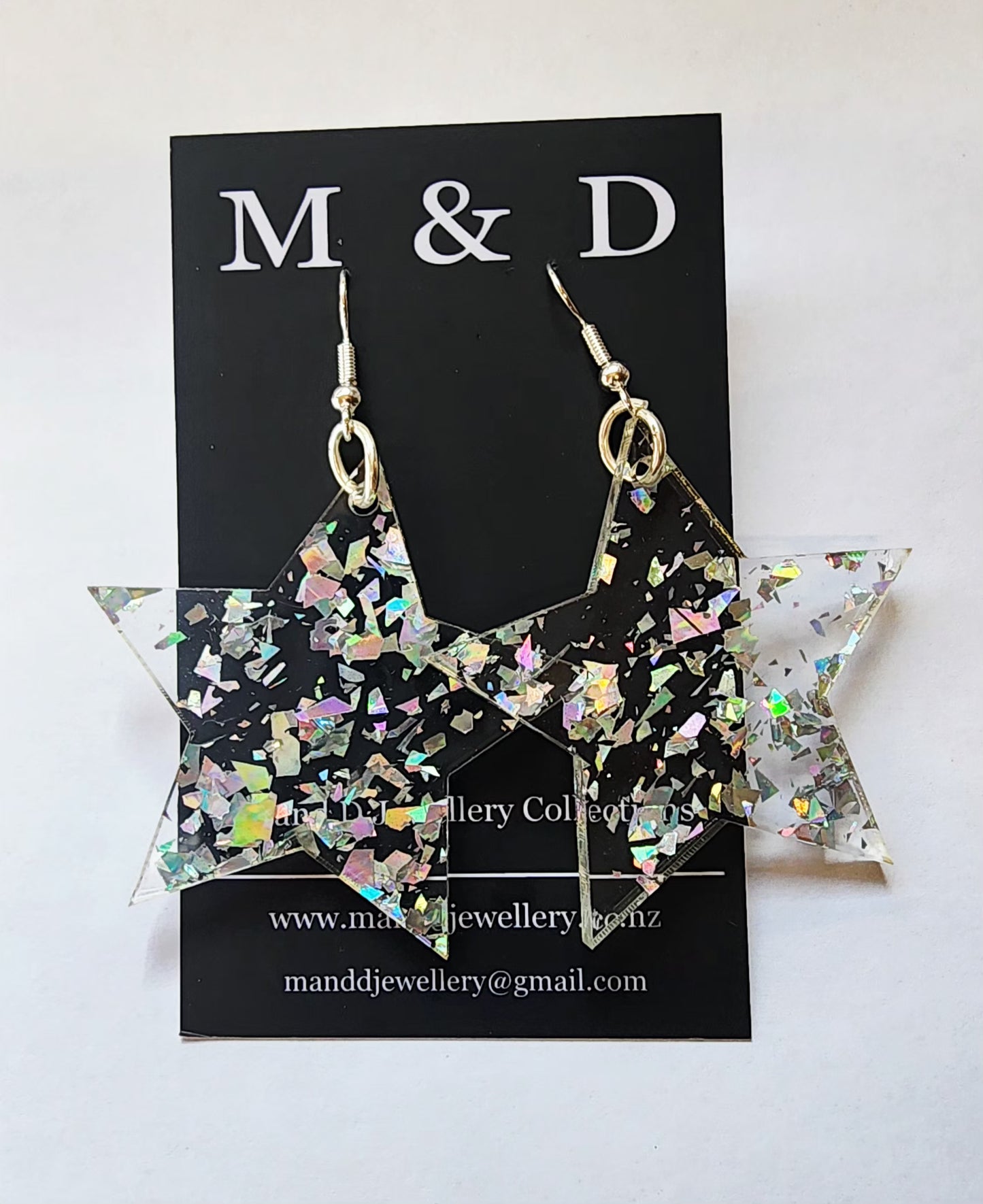 Christmas Glitter Flake Earrings