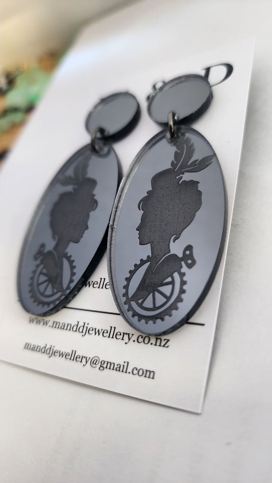 Steampunk Stud Dangles Clementine