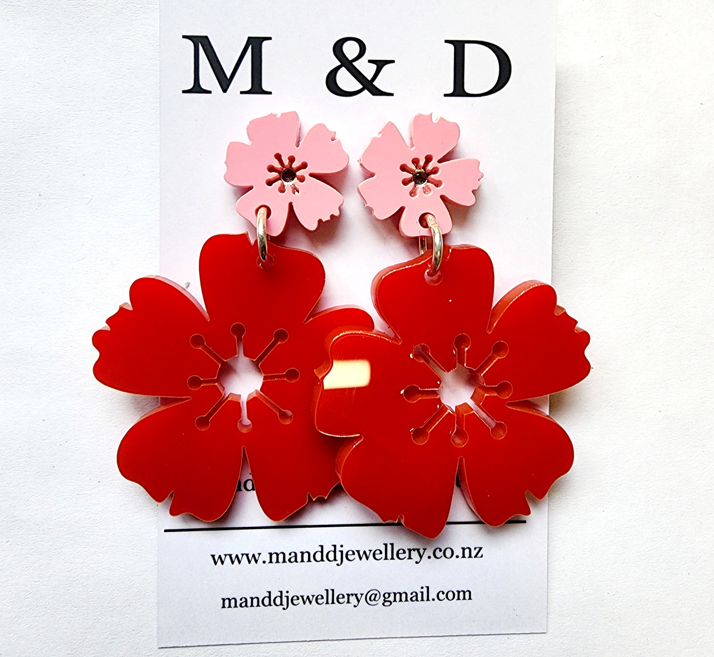 Blossom Stud Dangle Earrings