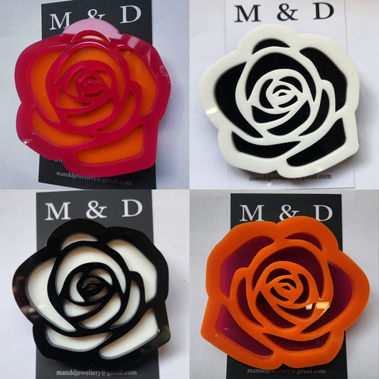Rose Brooch Layered