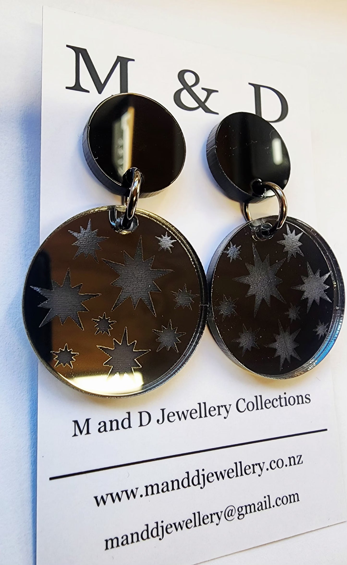 Starry Night Discs Little Stud Dangles