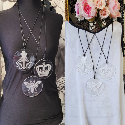 Engraved Fantail Necklace