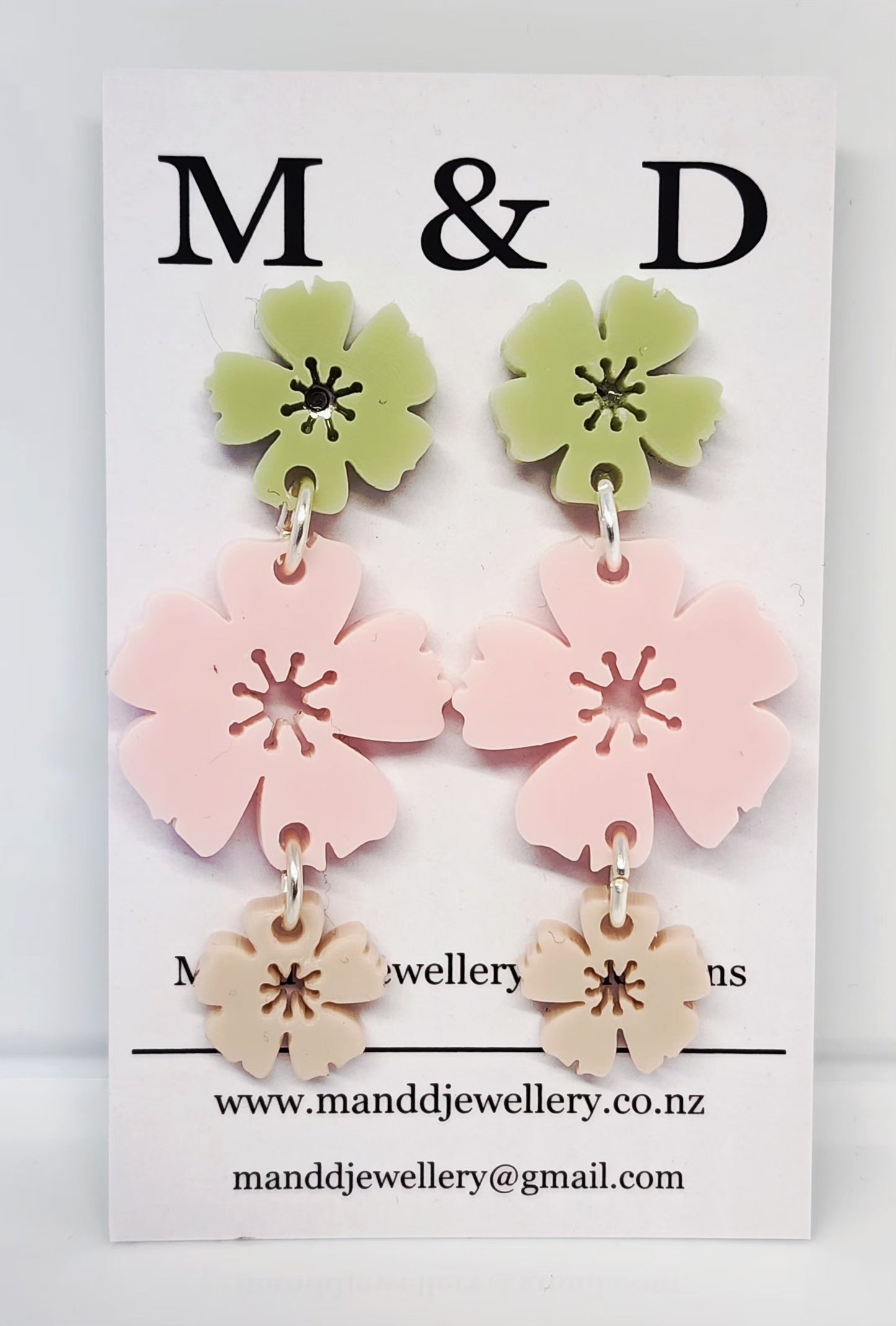Blossom Trail Stud Dangles Earrings