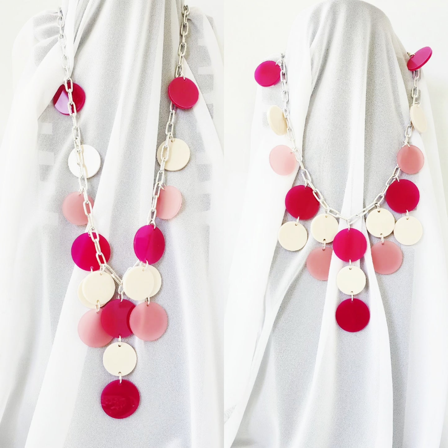 Fluttery Chained V Shaped Necklace