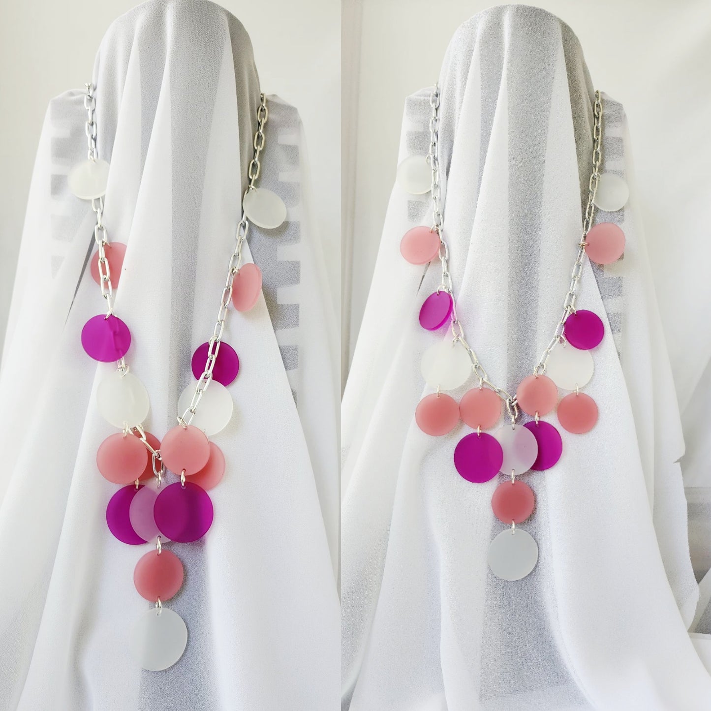 Fluttery Chained V Shaped Necklace