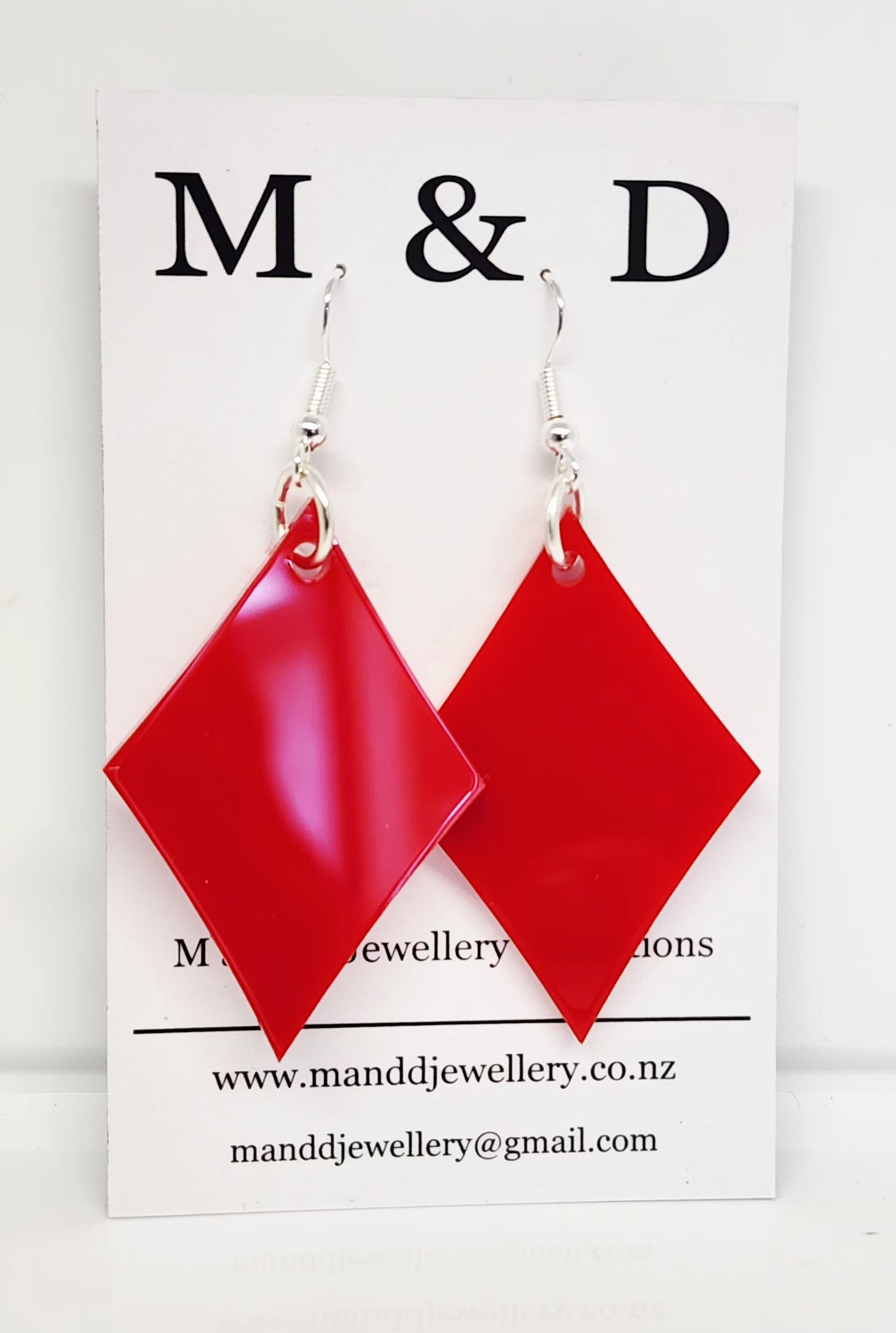Card Suite Dangle Earrings