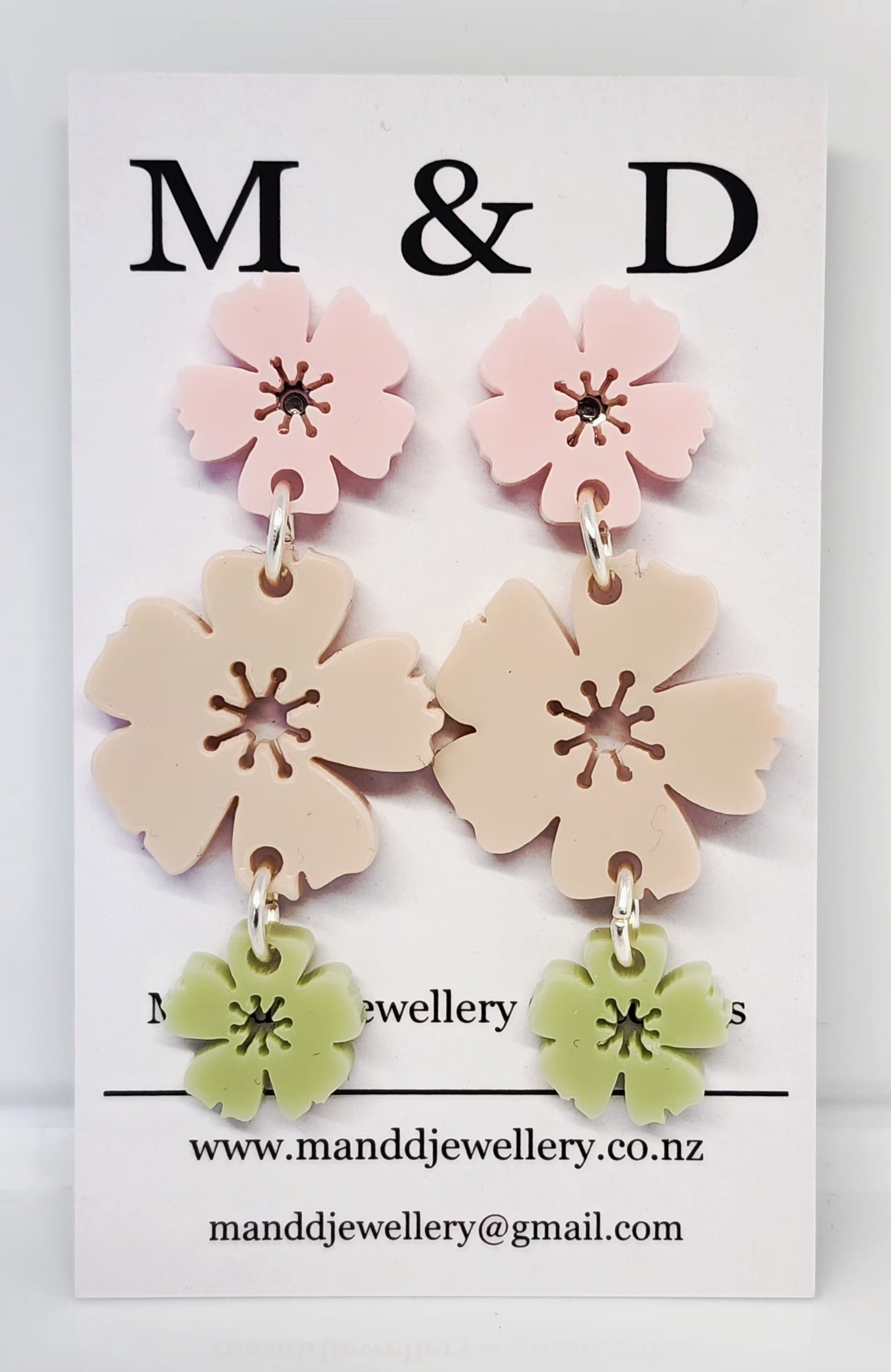 Blossom Trail Stud Dangles Earrings