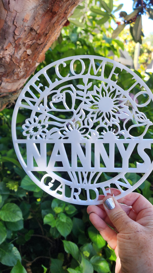 Welcome To the Garden Plaque 💐