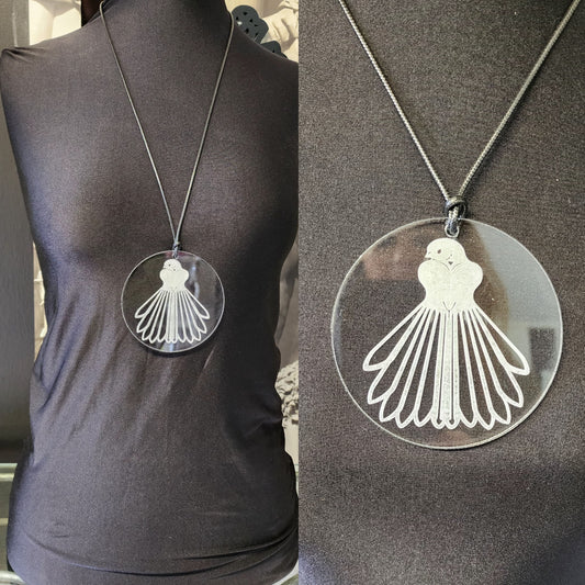 Engraved Fantail Necklace