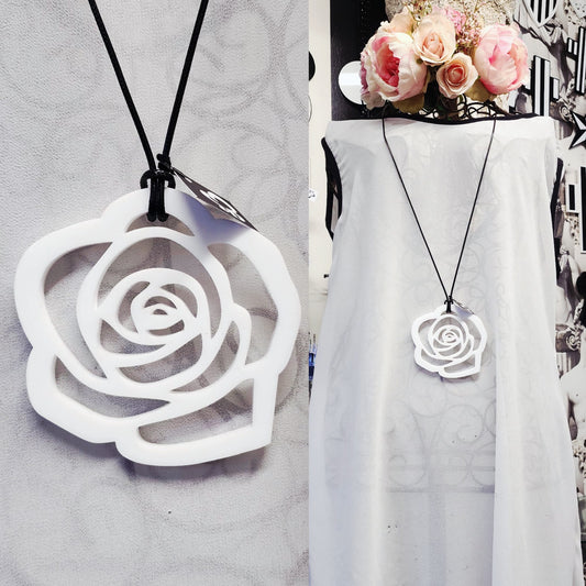 Rose Statement Necklace 6mm Thick