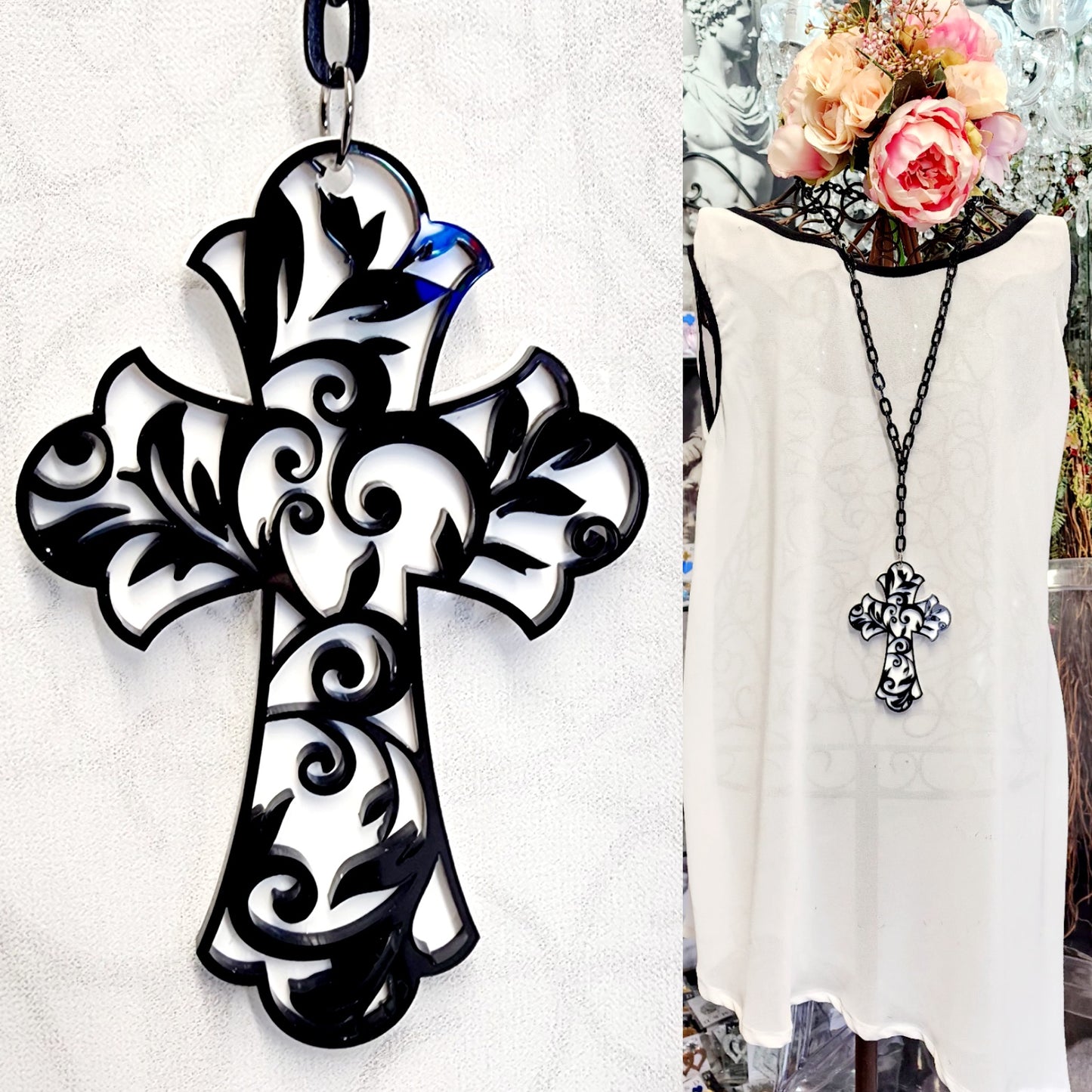 Filagree Layered Cross on Chain