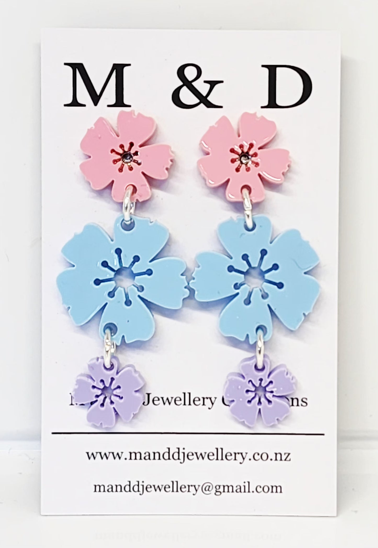 Blossom Trail Stud Dangles Earrings