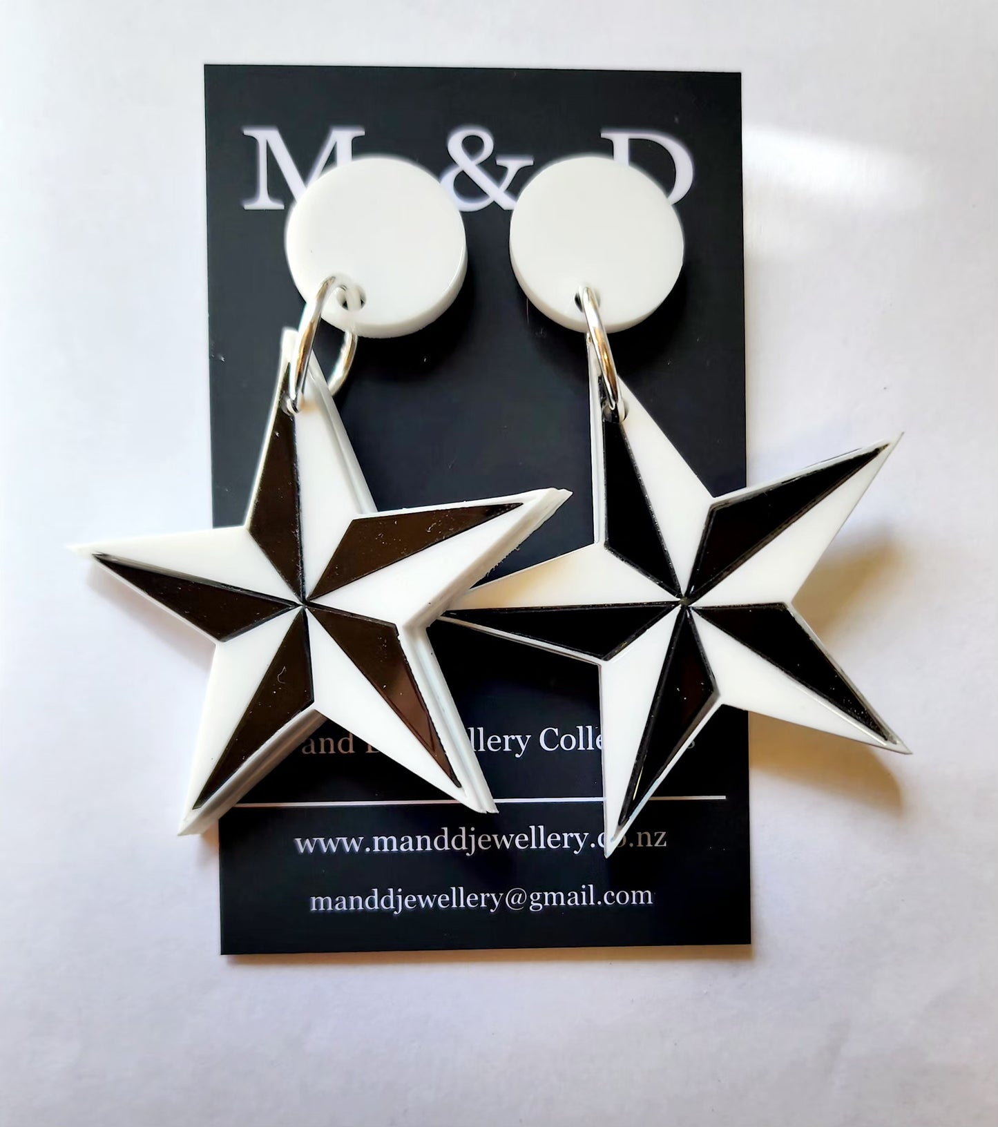 Nautical Star Stud Dangle Earrings