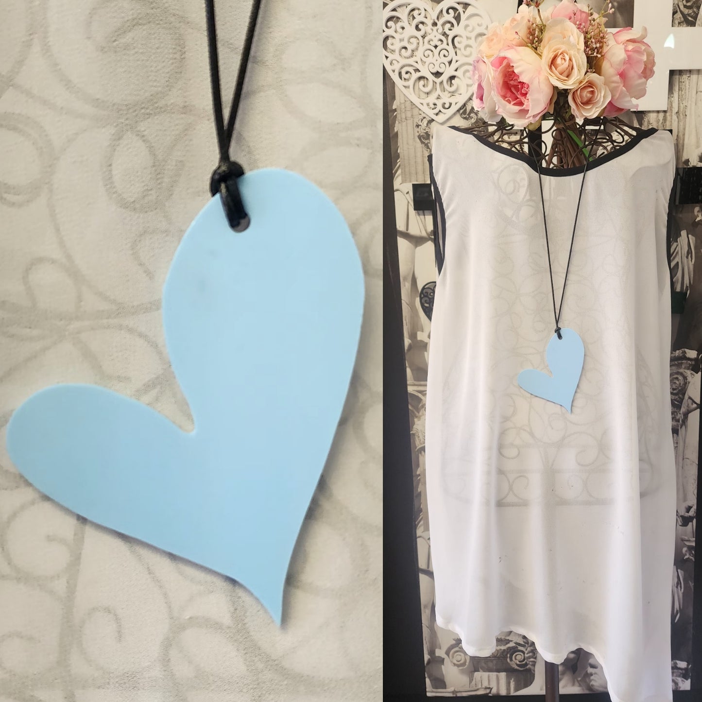 Wonky Heart Powder Blue