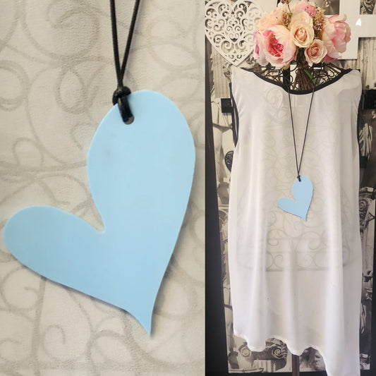 Wonky Heart Powder Blue