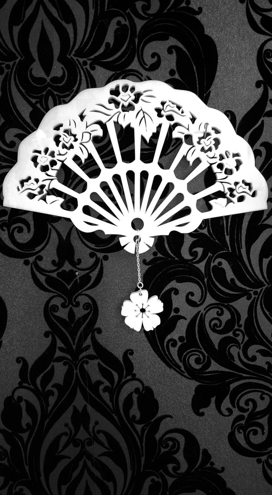 Ornamental Floral Fan Wall Art