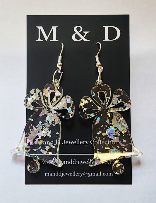Christmas Glitter Flake Earrings