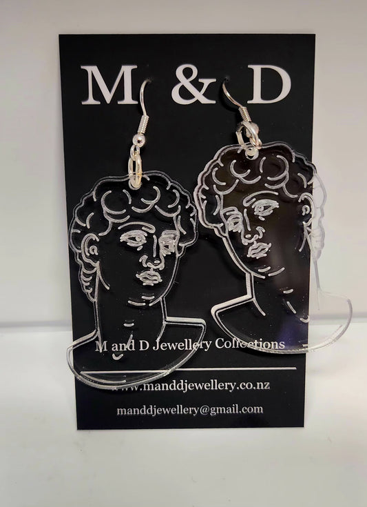 Grecian David Dangle Earrings