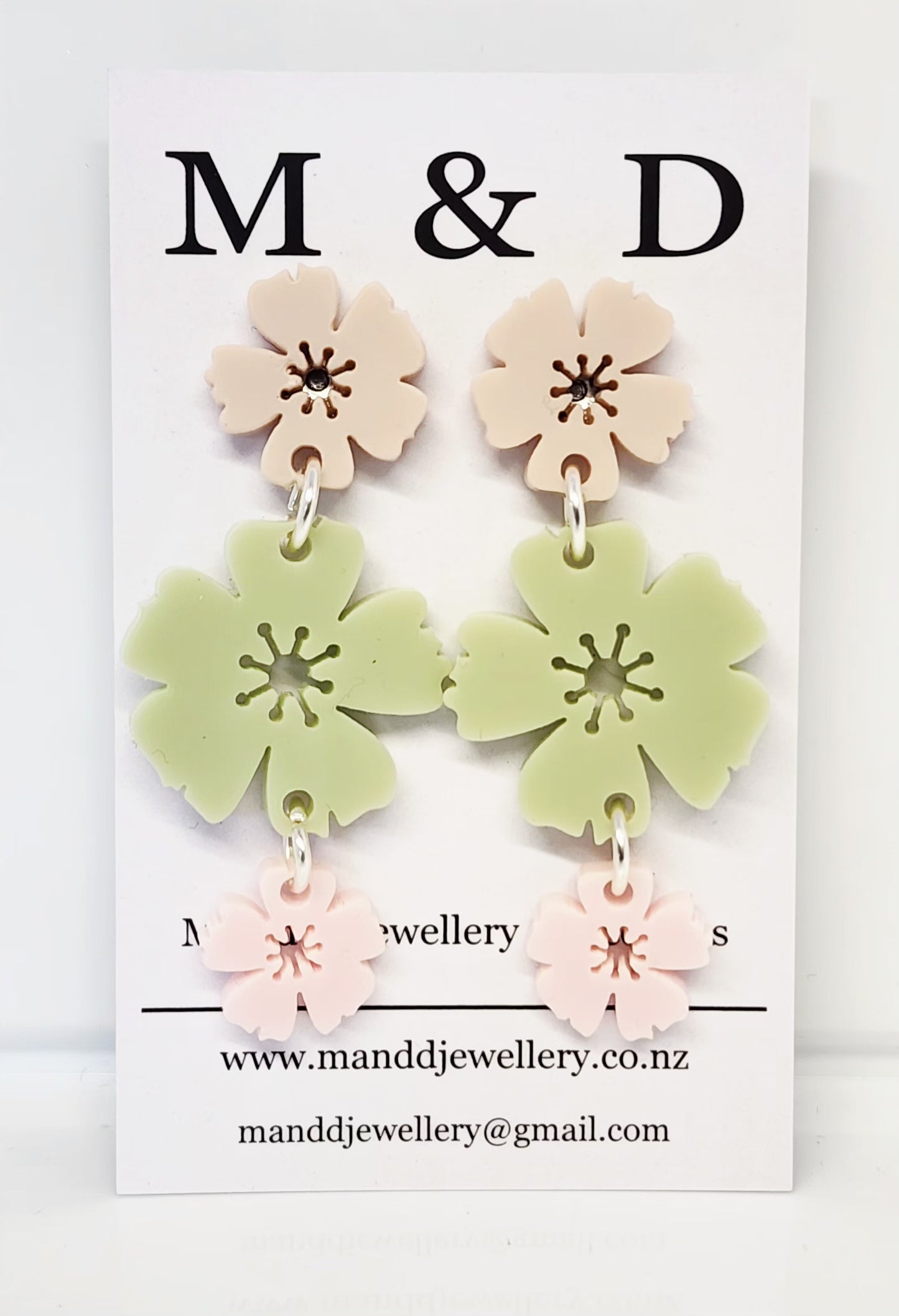 Blossom Trail Stud Dangles Earrings