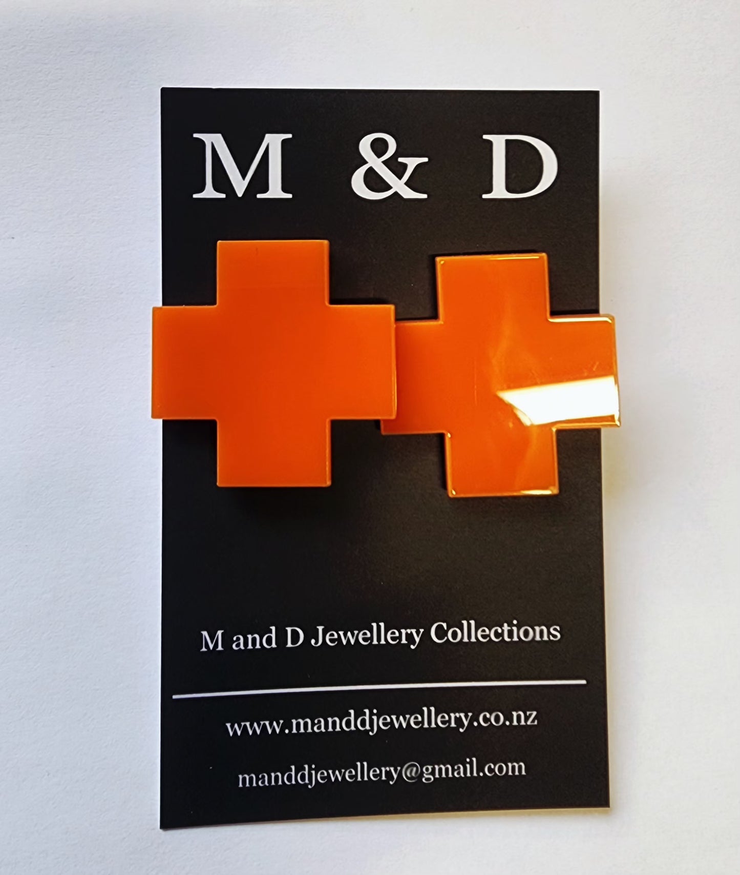 Chunky Plus Cross Statement Studs Medium