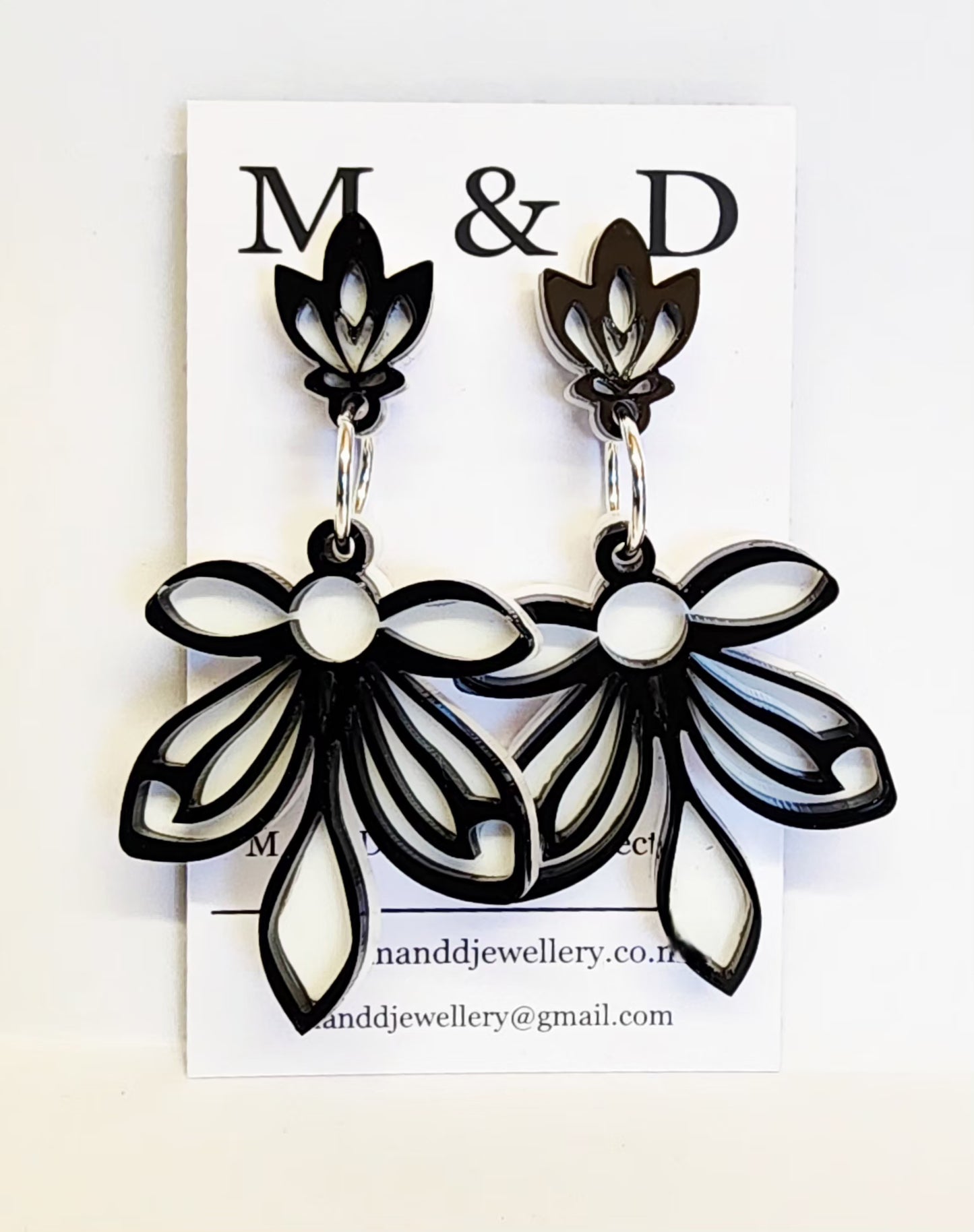 Orchid Stud Dangles Earrings