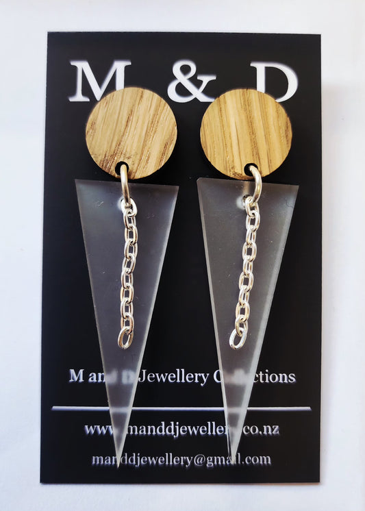 Spot, Spike and Chain Stud Earrings