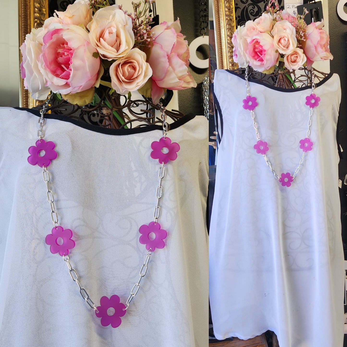 Chained Flora Necklace