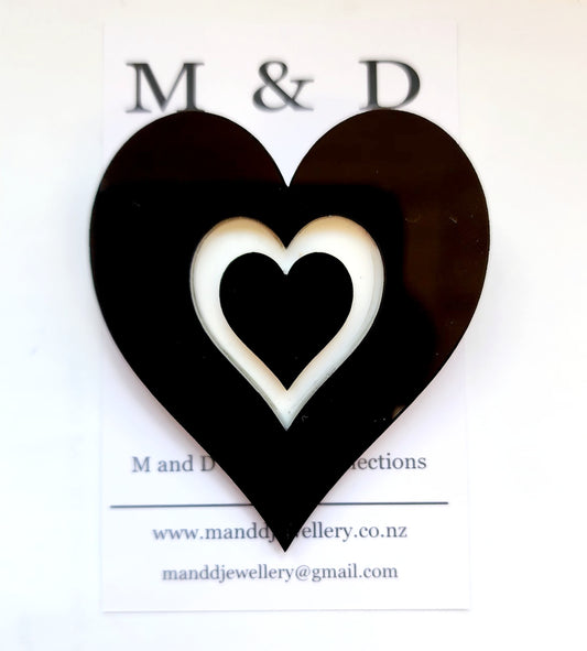 Brooch 3D Heart