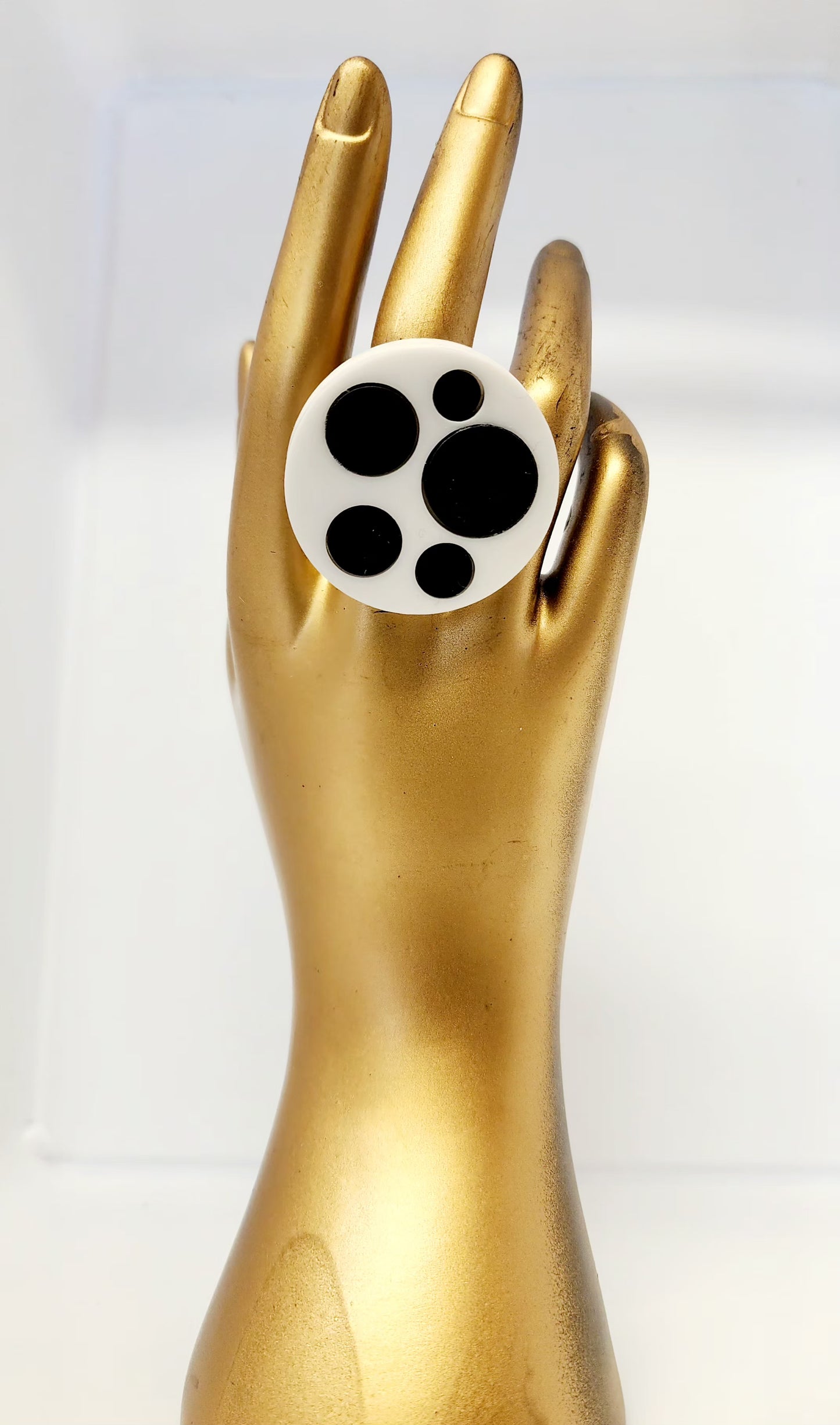 Spotty Inset Statement Ring